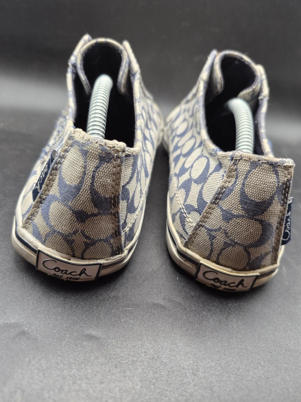 Coach Slip-On Sneaker in Blue And White With Repeatin C Logo